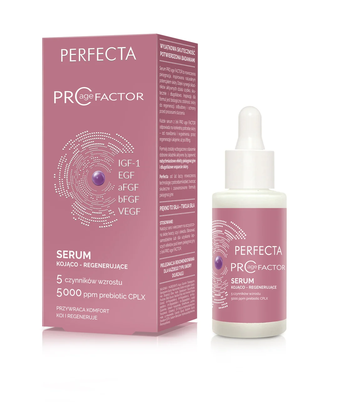 Perfecta Pro Age Factor serum kojąco-regenerujące do twarzy, 30 ml