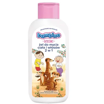 Bambino Dzieciaki Surykatki Żel do mycia ciała i włosów 2w1, 400 ml 