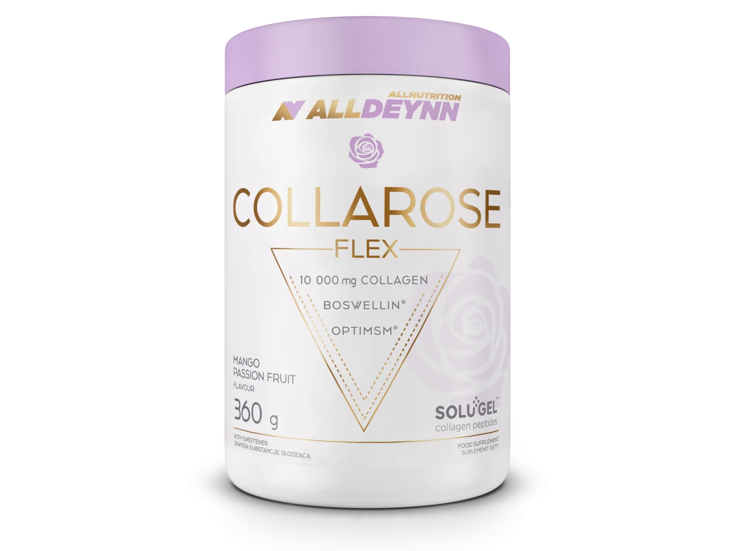 Allnutrition Alldeynn Collarose Flex smak mango-marakuja, proszek, 360 g