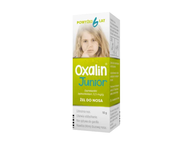 Oxalin Junior, 0,5 mg/g, żel do nosa, 10 g