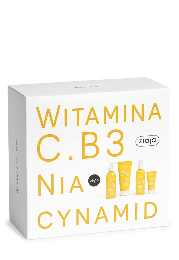 Ziaja zestaw witamina c.b3 niacynamid (190 ml + 30 ml + 50 ml + 50 ml)