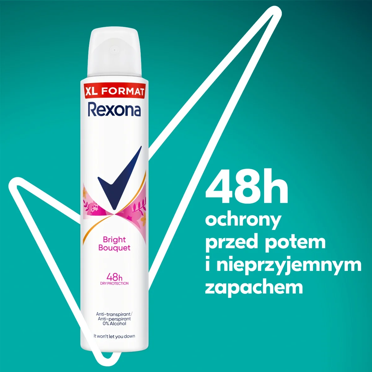 Rexona Women Essential Care Bright Bouquet antyperspirant w sprayu, 200 ml