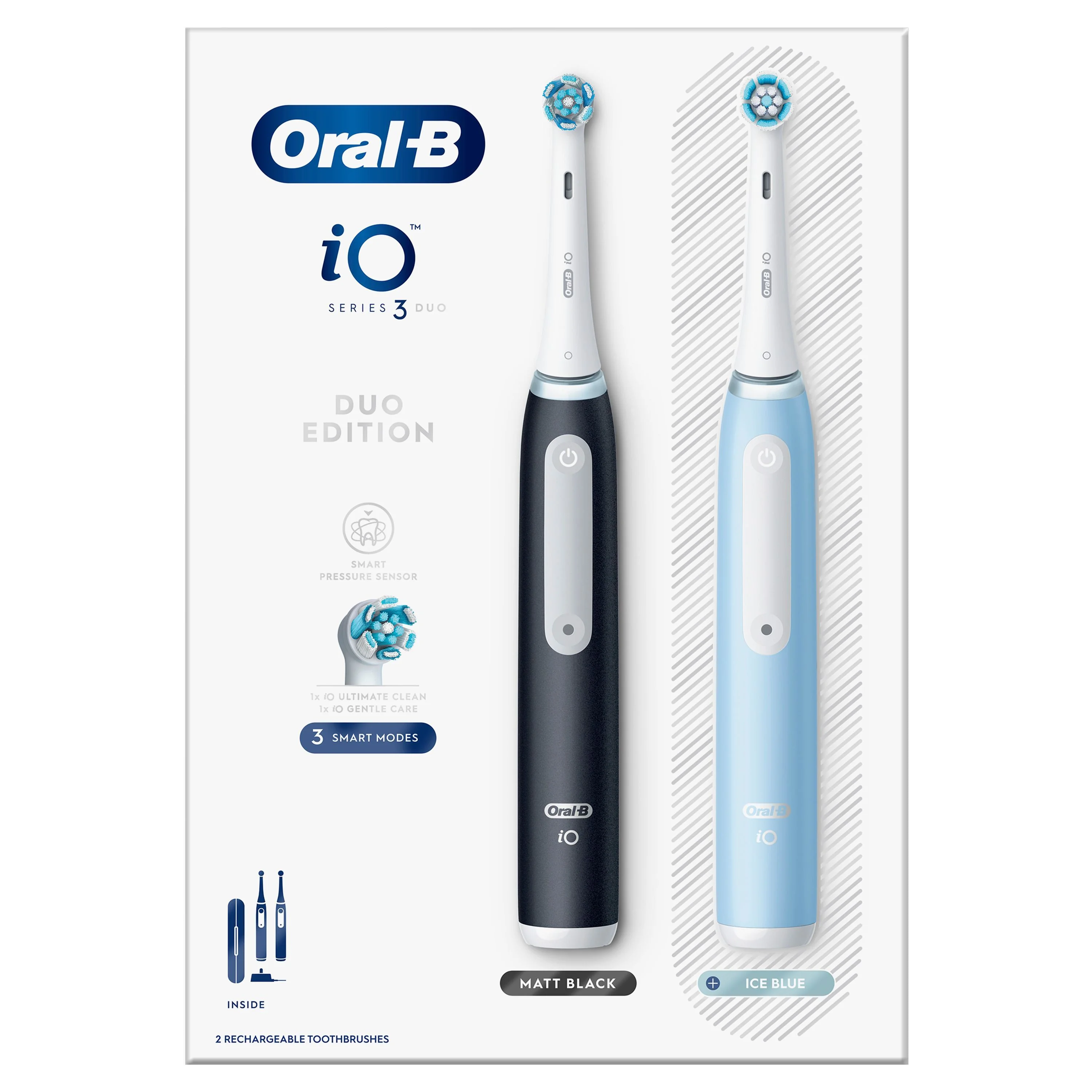 Oral-B iO 3 Black & Blue zestaw dwóch szczoteczek elektrycznych