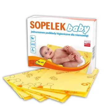 Sopelek Baby, jednorazowe podklady higieniczne dla niemowlat, 40 sztuk 