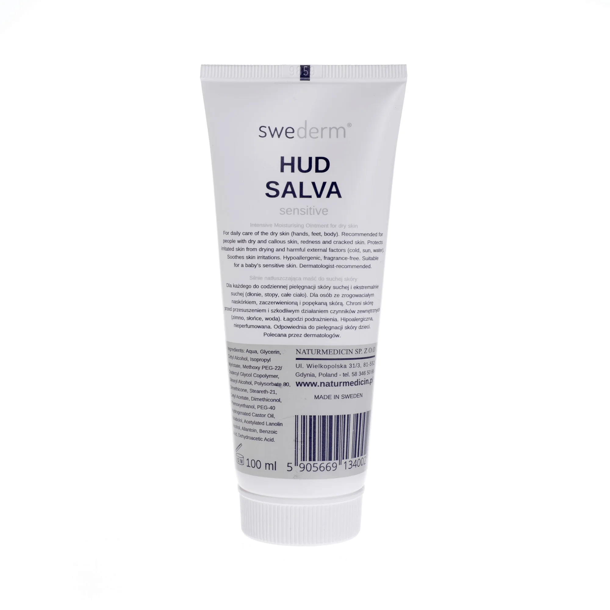 HUD SALVA Sensitive, silnie natłuszczająca maść do suchej skóry, 100 ml 