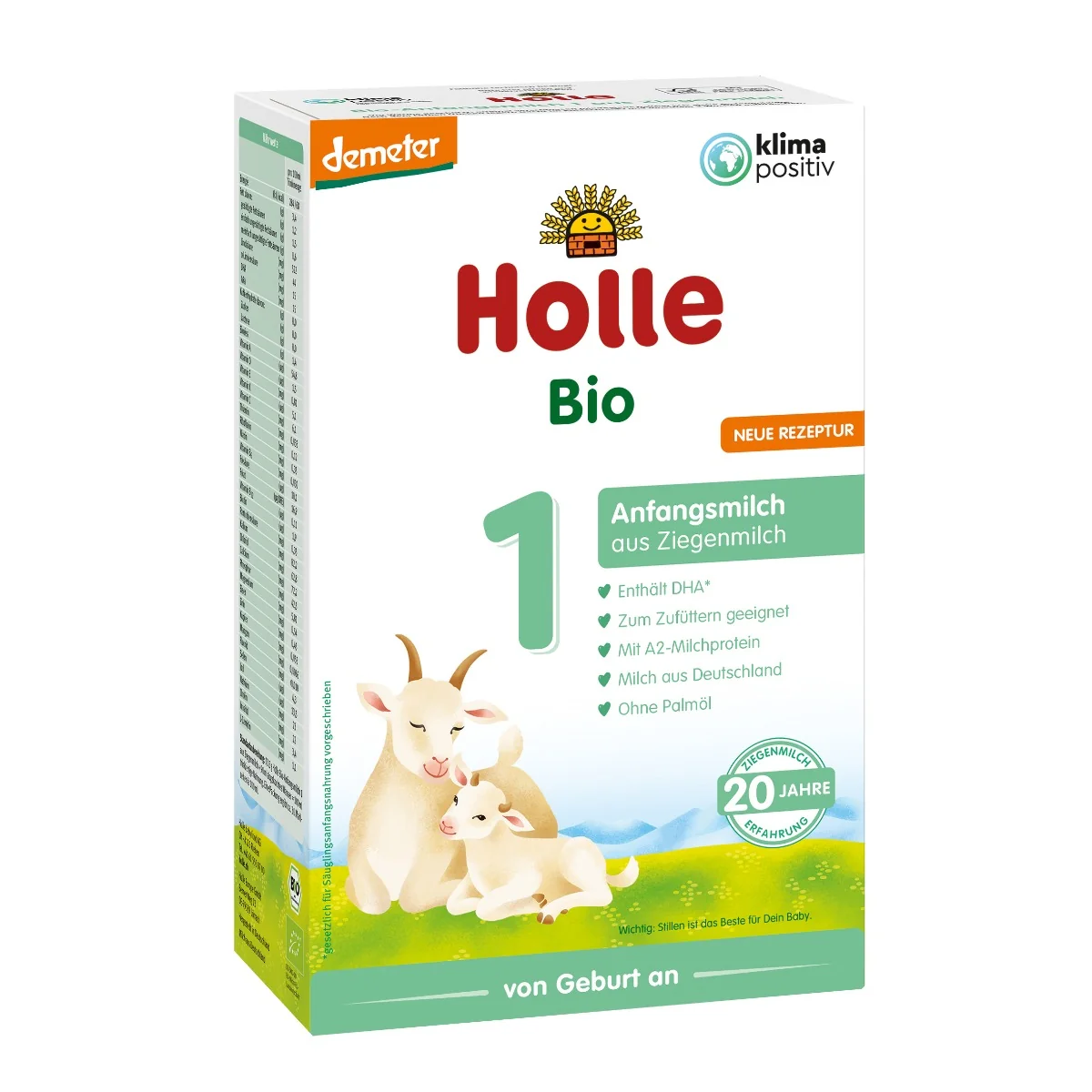 Holle Bio 1 mleko początkowe na bazie mleka koziego, 400 g