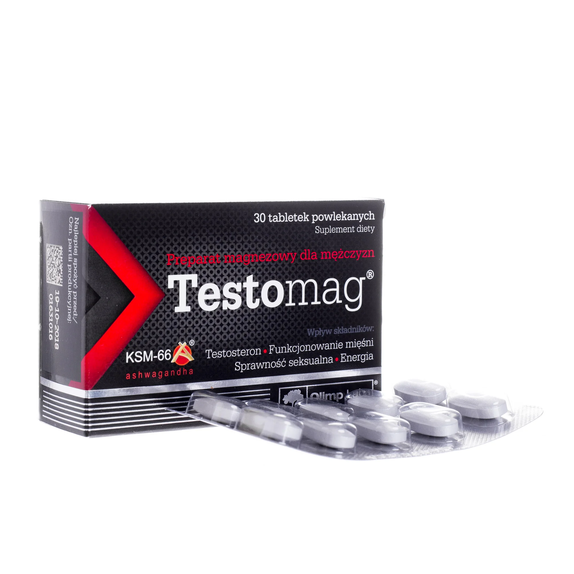 Olimp Testomag suplement diety, 30 tabletek powlekanych