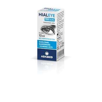 Hialeye Free 0,4%, krople nawilżające do oczu, 10 ml 