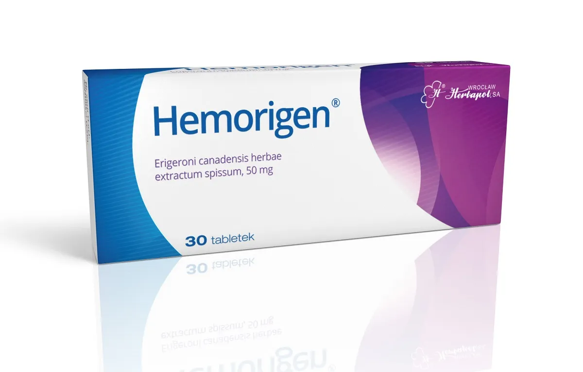 Hemorigen, 50 mg, 30 tabletek