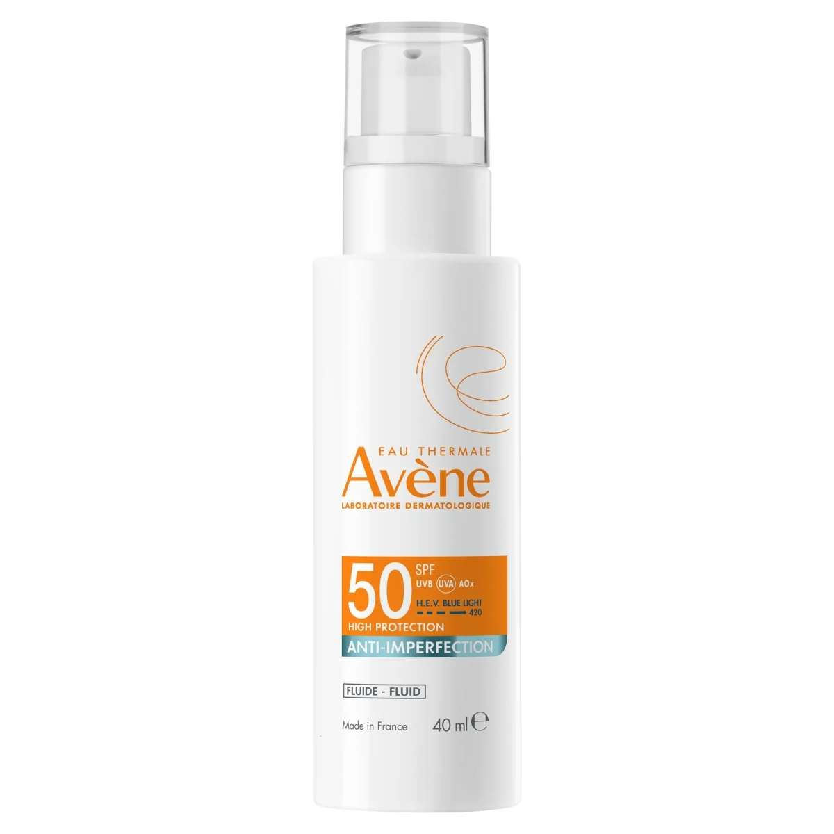 Avène Anti-Imperfection fluid przeciw niedoskonałościom z wysoką ochroną SPF 50, 40 ml