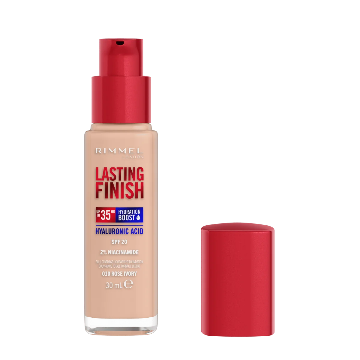 Rimmel Lasting Finish 35HR podkład do twarzy 010 Rose Ivory, 30 ml