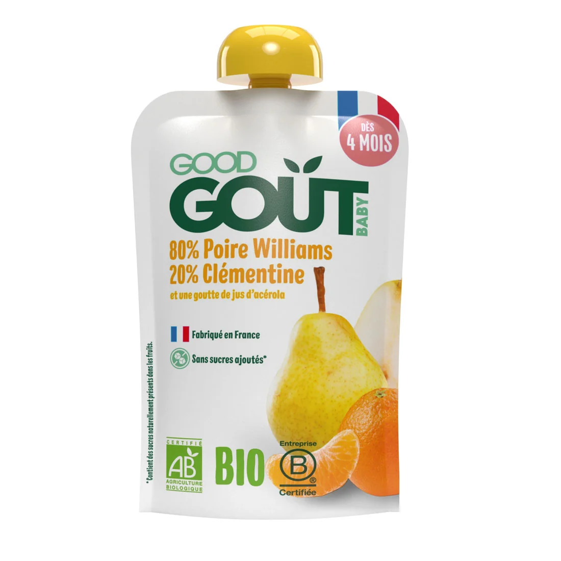 Good Gout BIO gruszka z klementynką, 120 g