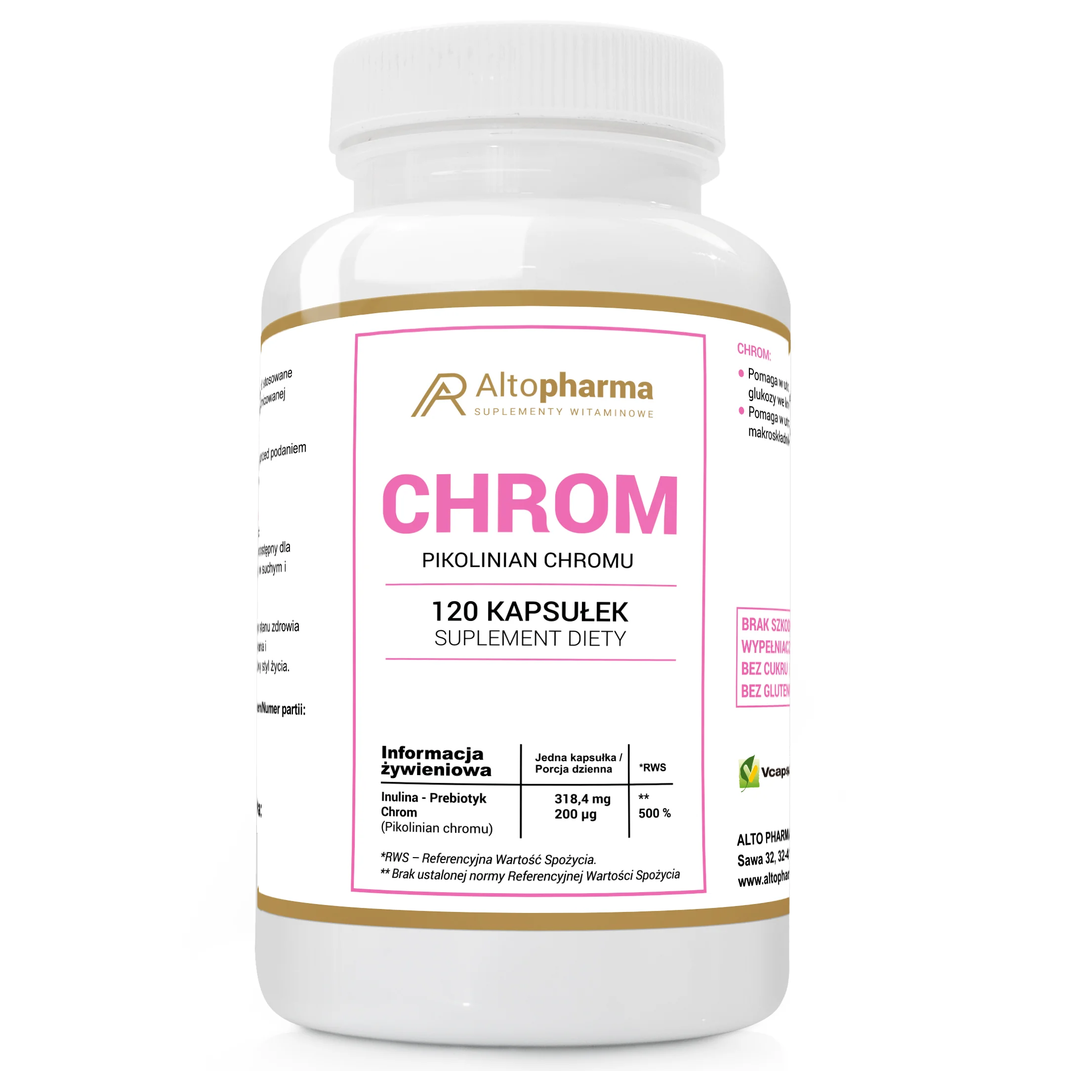 Altopharma Chrom 120 kapsułek