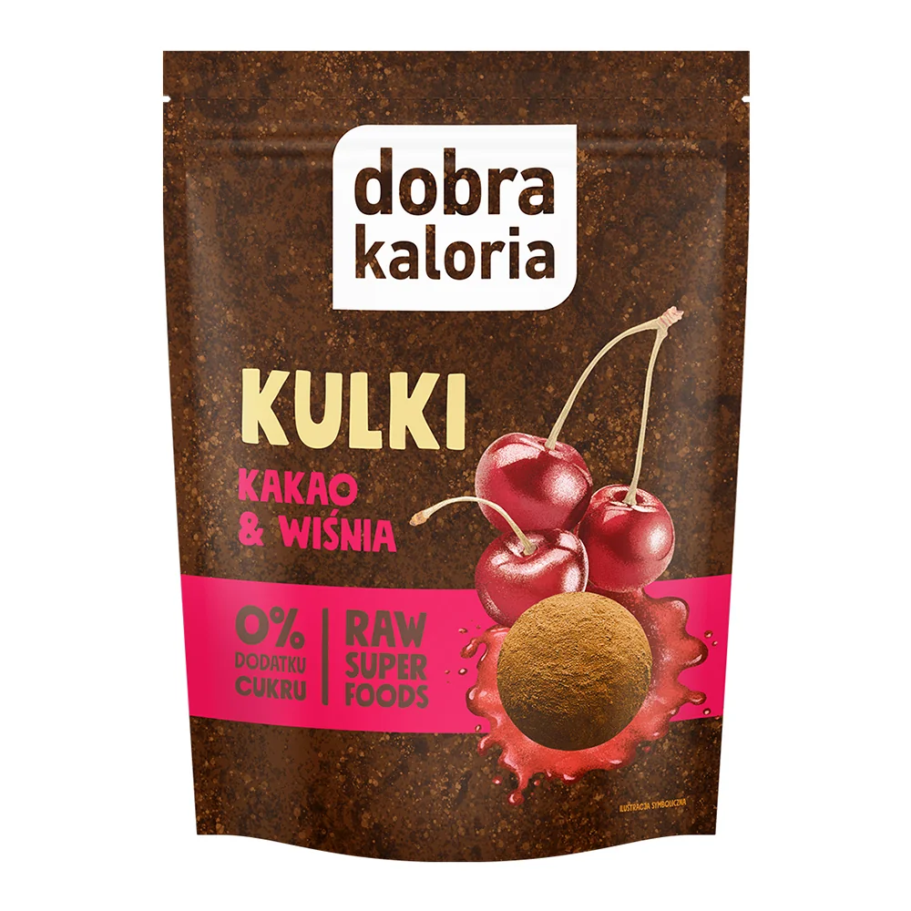 Dobra Kaloria kulki mocy kakao i wiśnia, 58 g