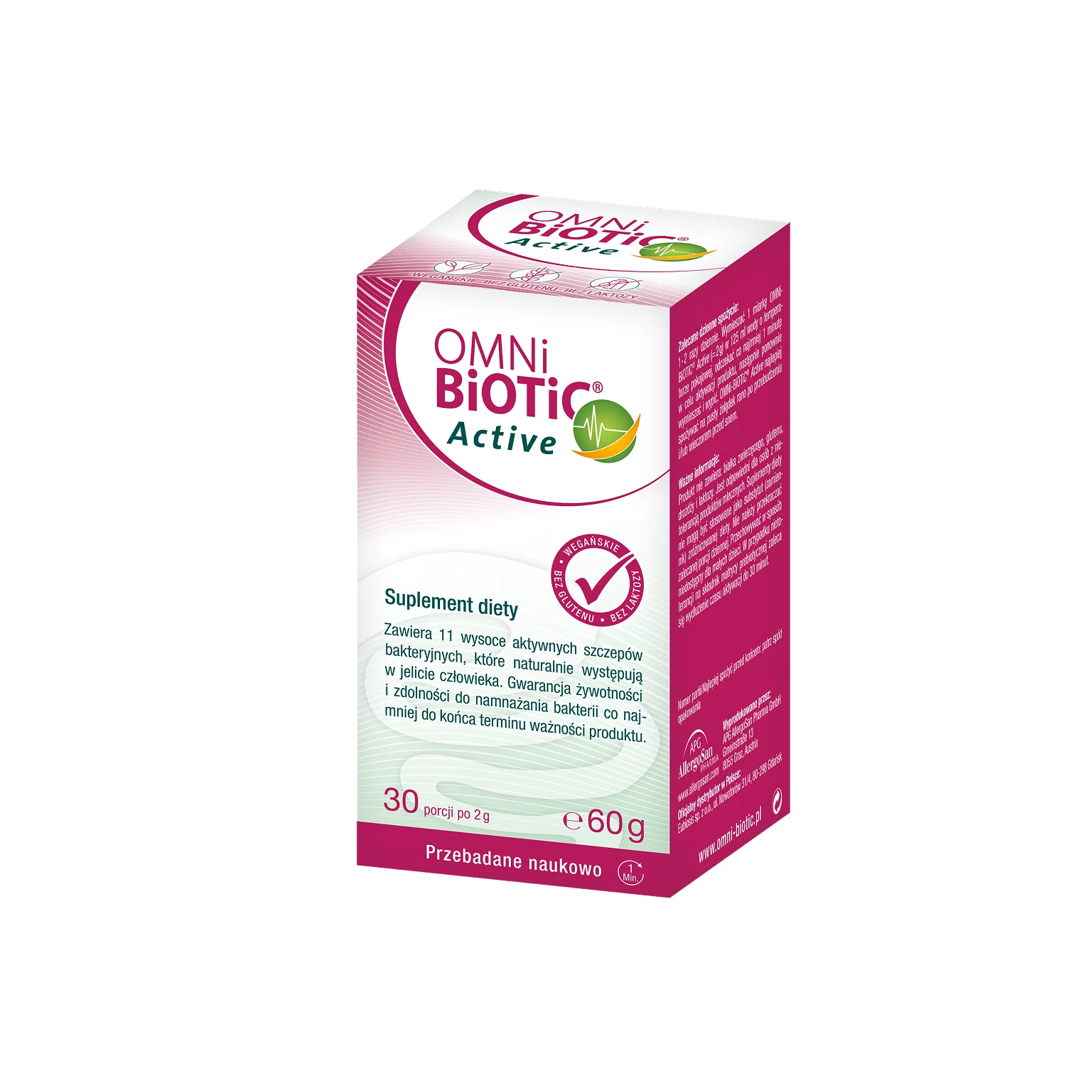 OMNi-BiOTiC® Active suplement diety, proszek w słoiku, 60 g