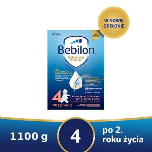 Bebilon 4 Pronutra-Advance. mleko modyfikowane od 2. roku 1100 g