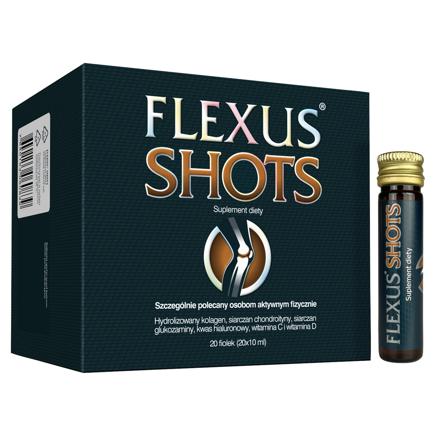 Flexus Shots suplement diety, 20 fiolek x 10 ml
