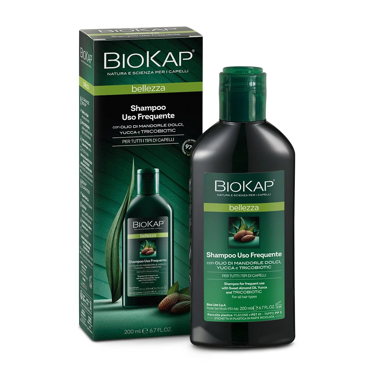 Biokap Bellezza szampon do częstego użycia, 200 ml