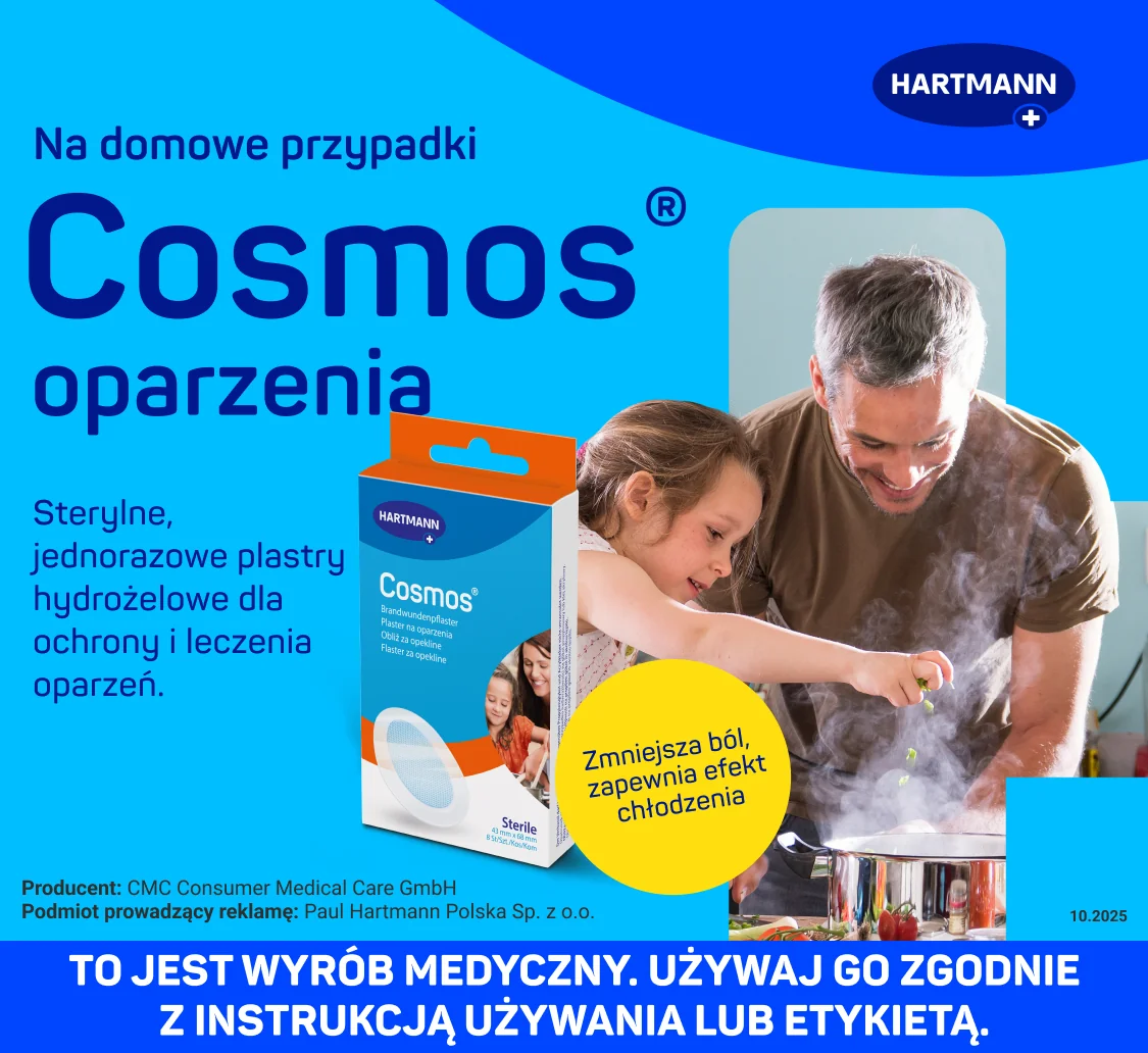Produktu Cosmos na oparzenia