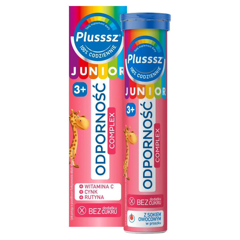 Plusssz Junior Odporność Complex 20 tabletek musujących