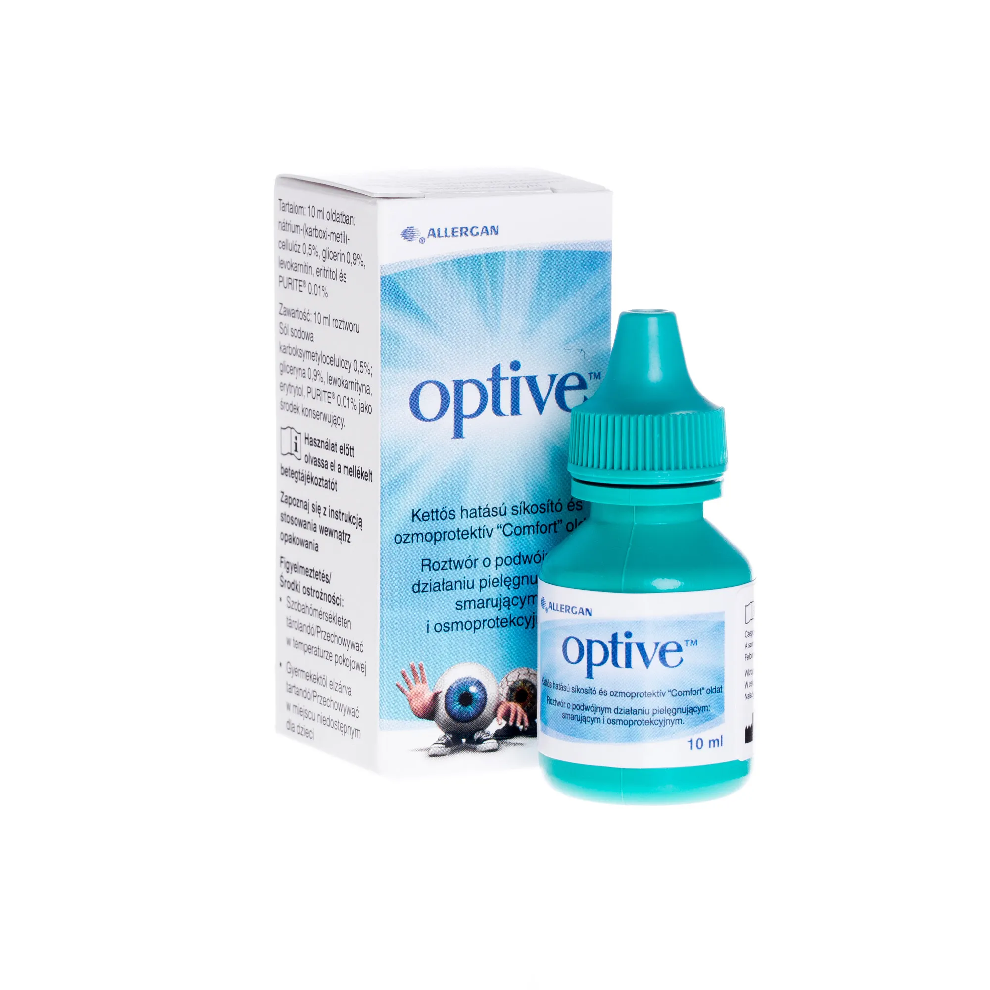 Optive, nawilżający roztwór do oczu, 10 ml 