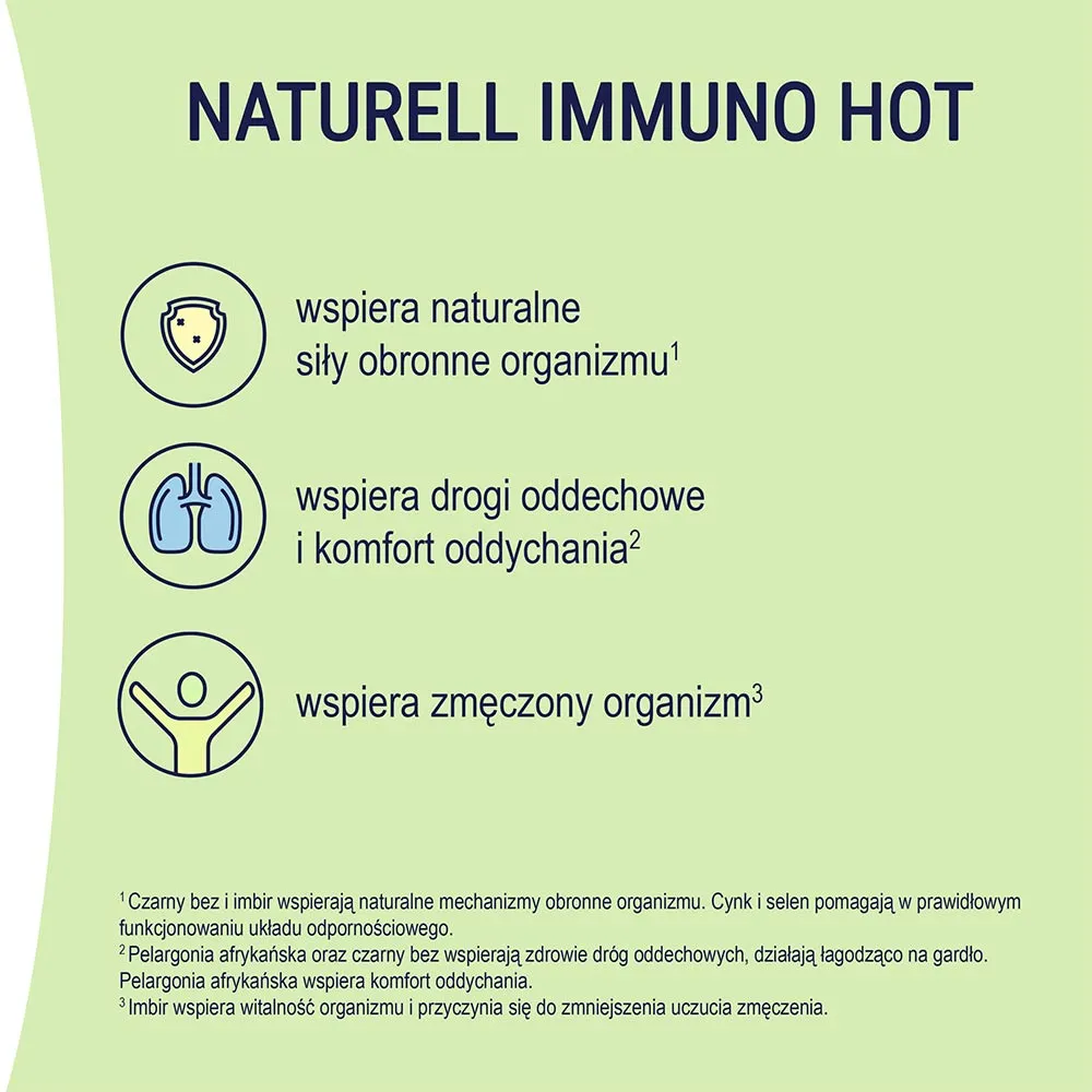 Naturell Immuno Hot, suplement diety, 10 saszetek 
