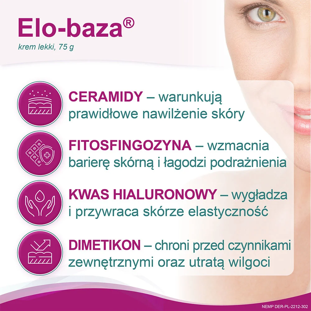 Elo-baza krem lekki, 75g 