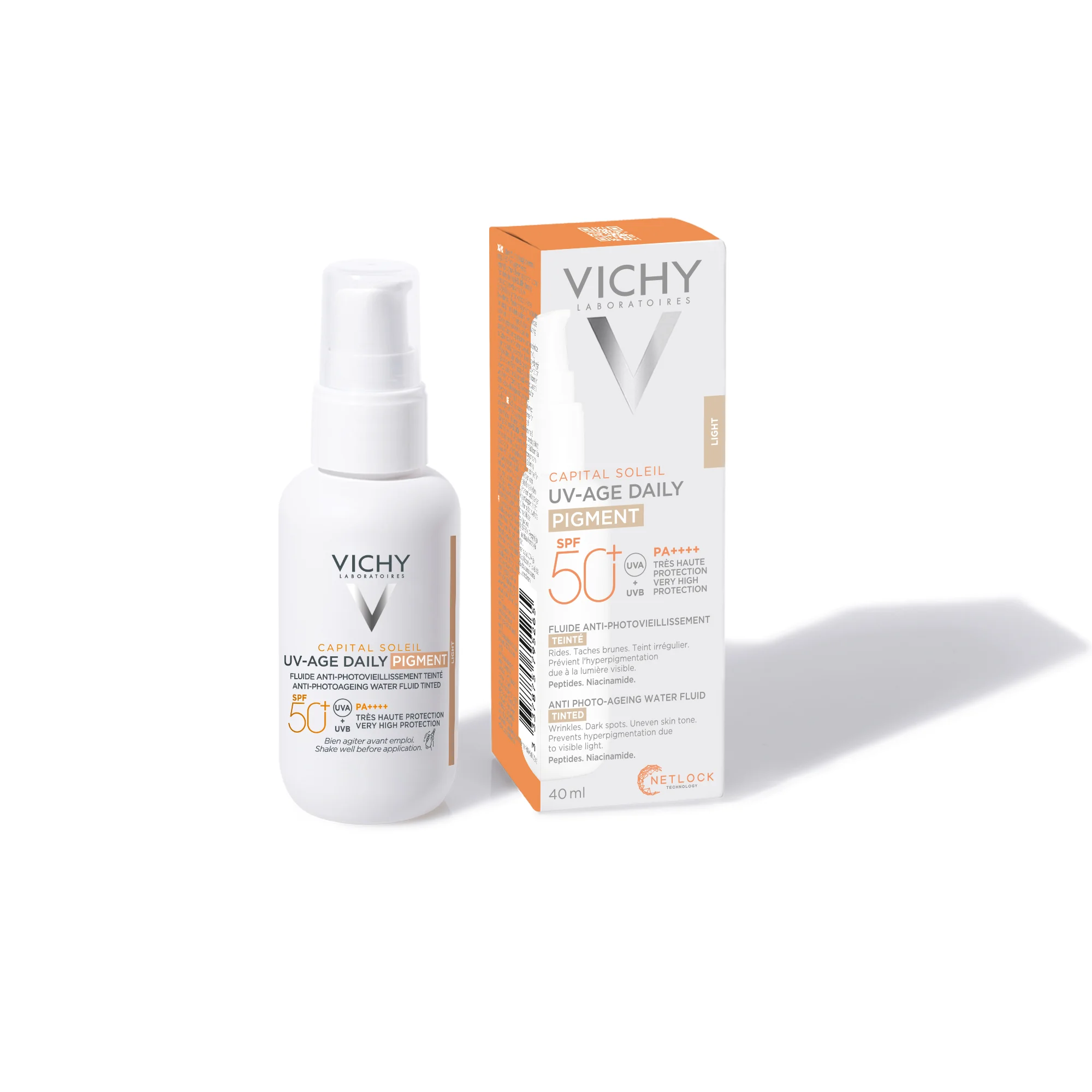 Vichy Capital Soleil UV-Age Daily Tined koloryzujący fluid przeciwsłoneczny SPF 50+, 40 ml