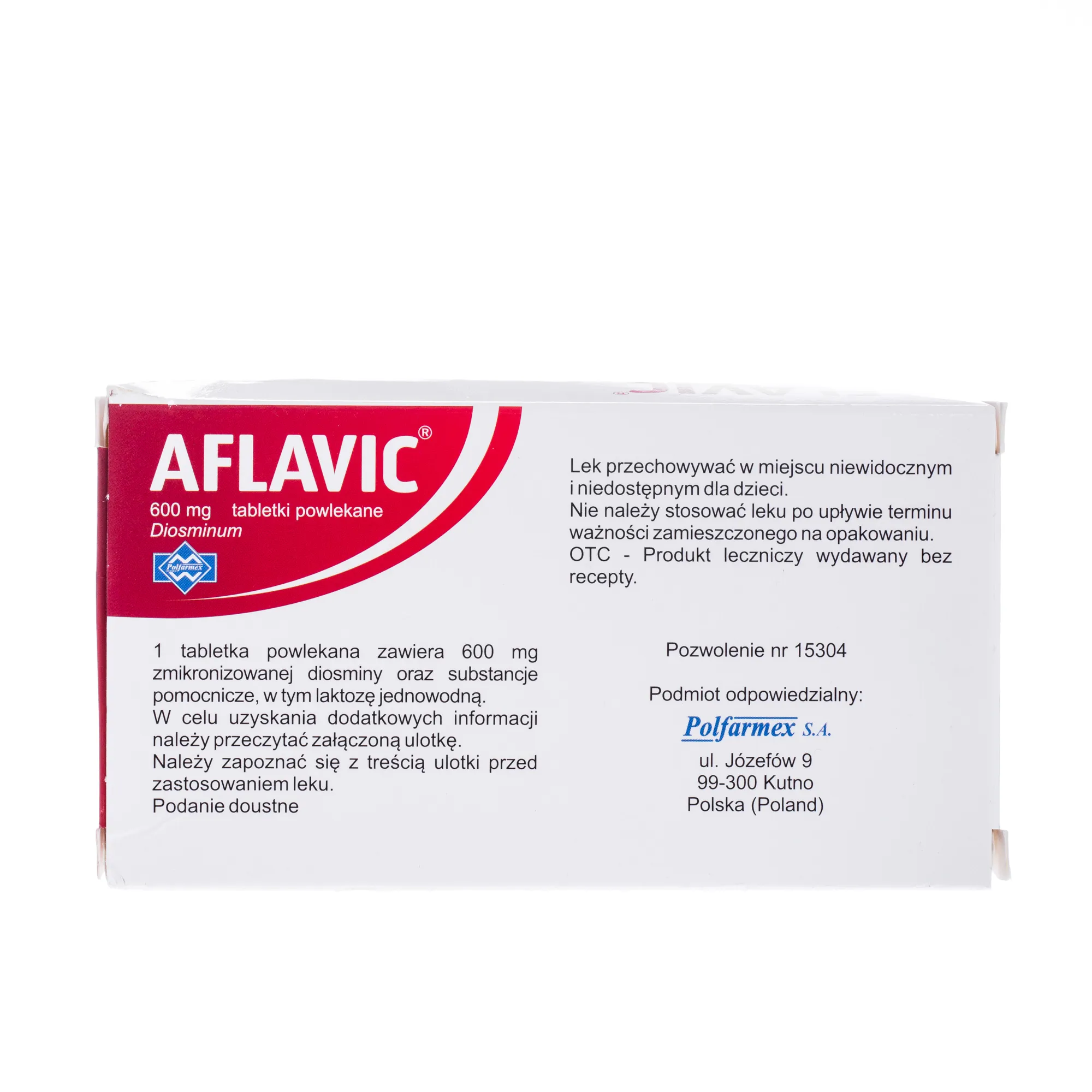 Aflavic Comfort, 600 mg, 30 tabletek powlekanych 