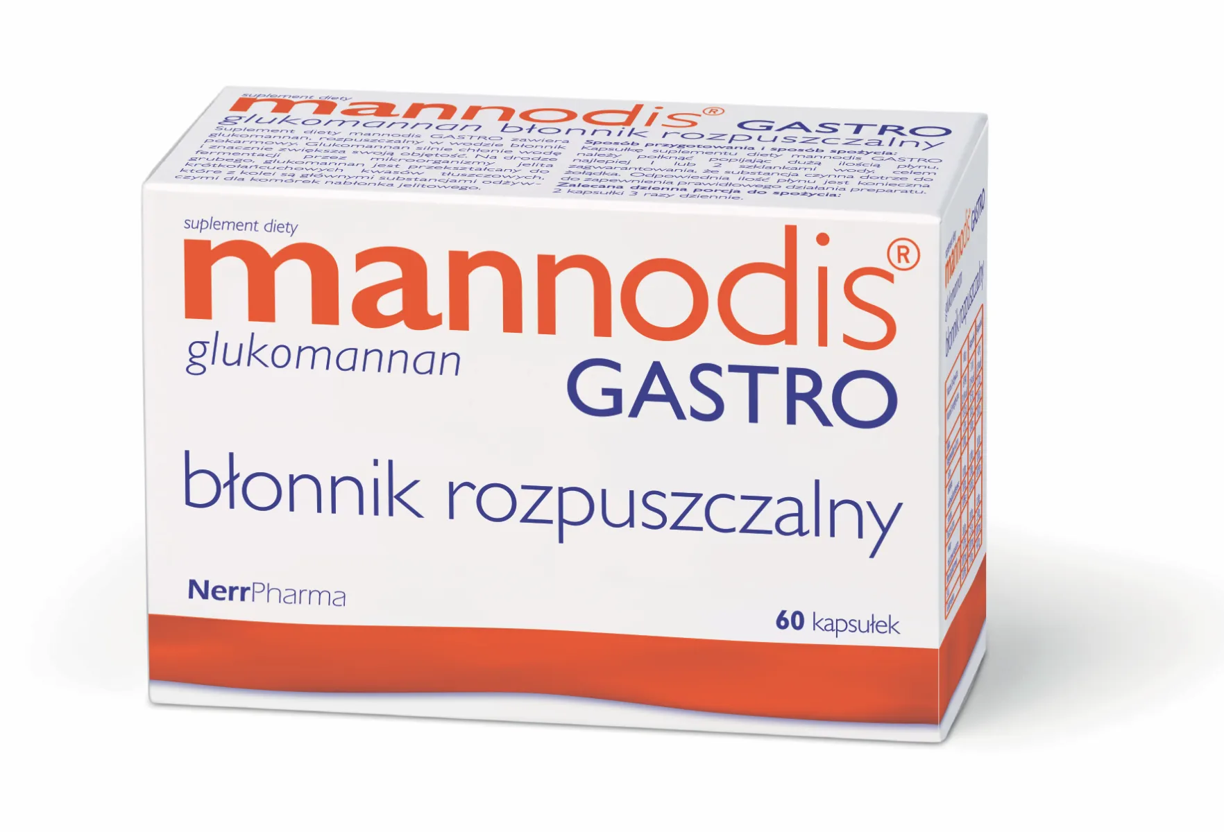 Mannodis GASTRO, 60 kapsułek twardych