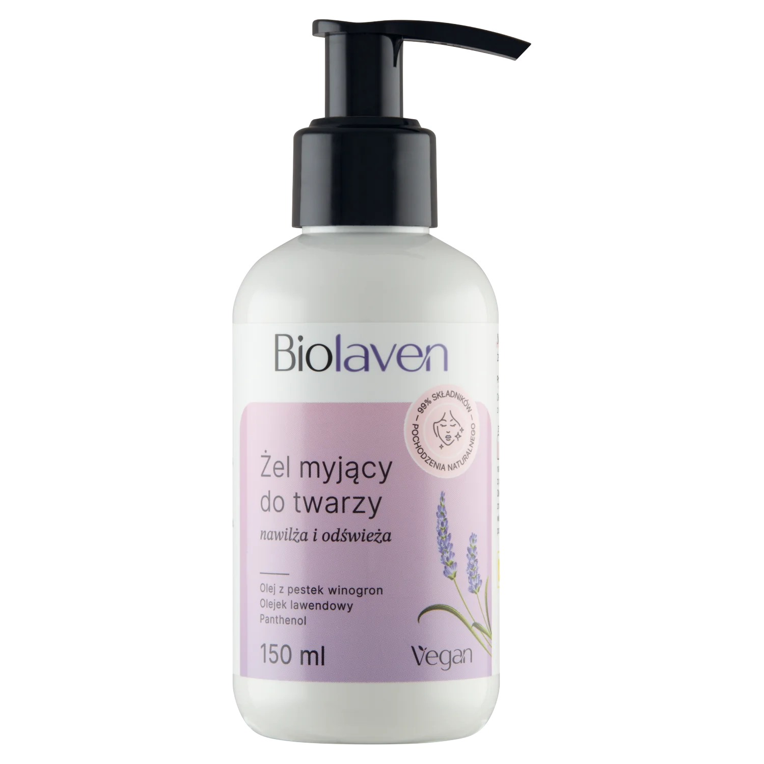 Biolaven żel myjący do twarzy, 150 ml
