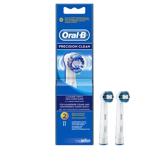 Oral-B, końcówki wymienne do szczoteczki elektrycznej Precision Clean EB 20-2, 2 sztuki