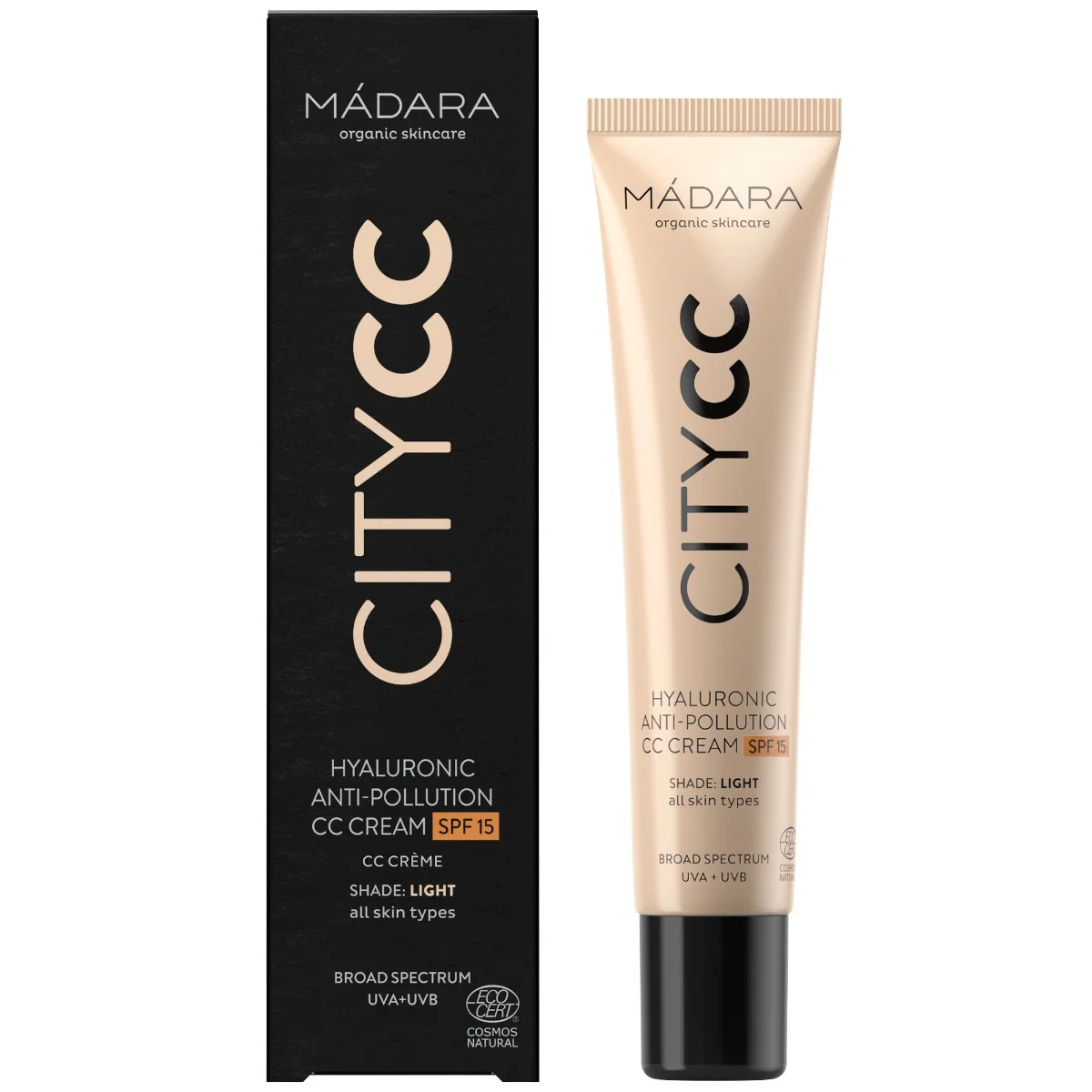 Madara City Anti Pollution krem CC przeciw zanieczyszczeniom SPF 15 Light, 40 ml