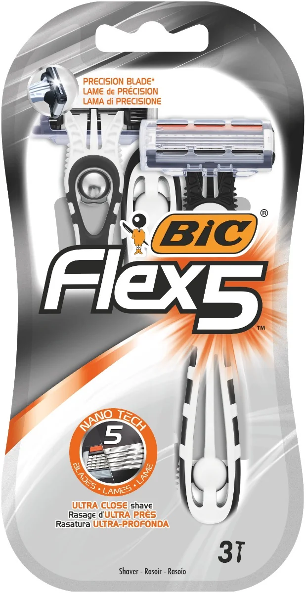 BiC Flex 5 maszynka do golenia, 1 szt. + 3 wkłady