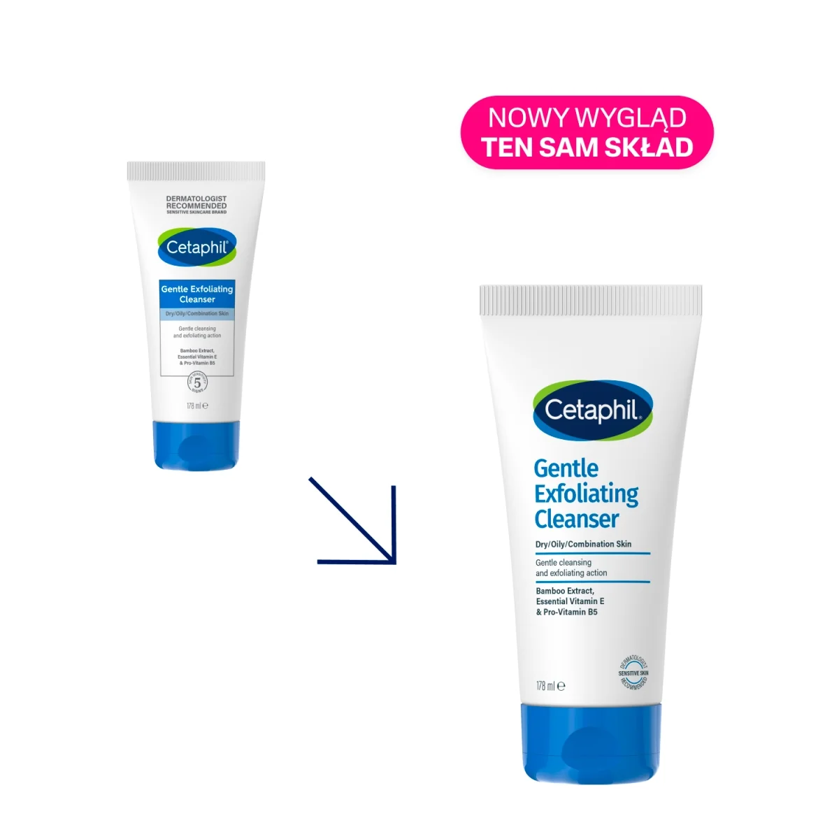 Cetaphil Delikatny żel oczyszczający z peelingiem, 178 ml