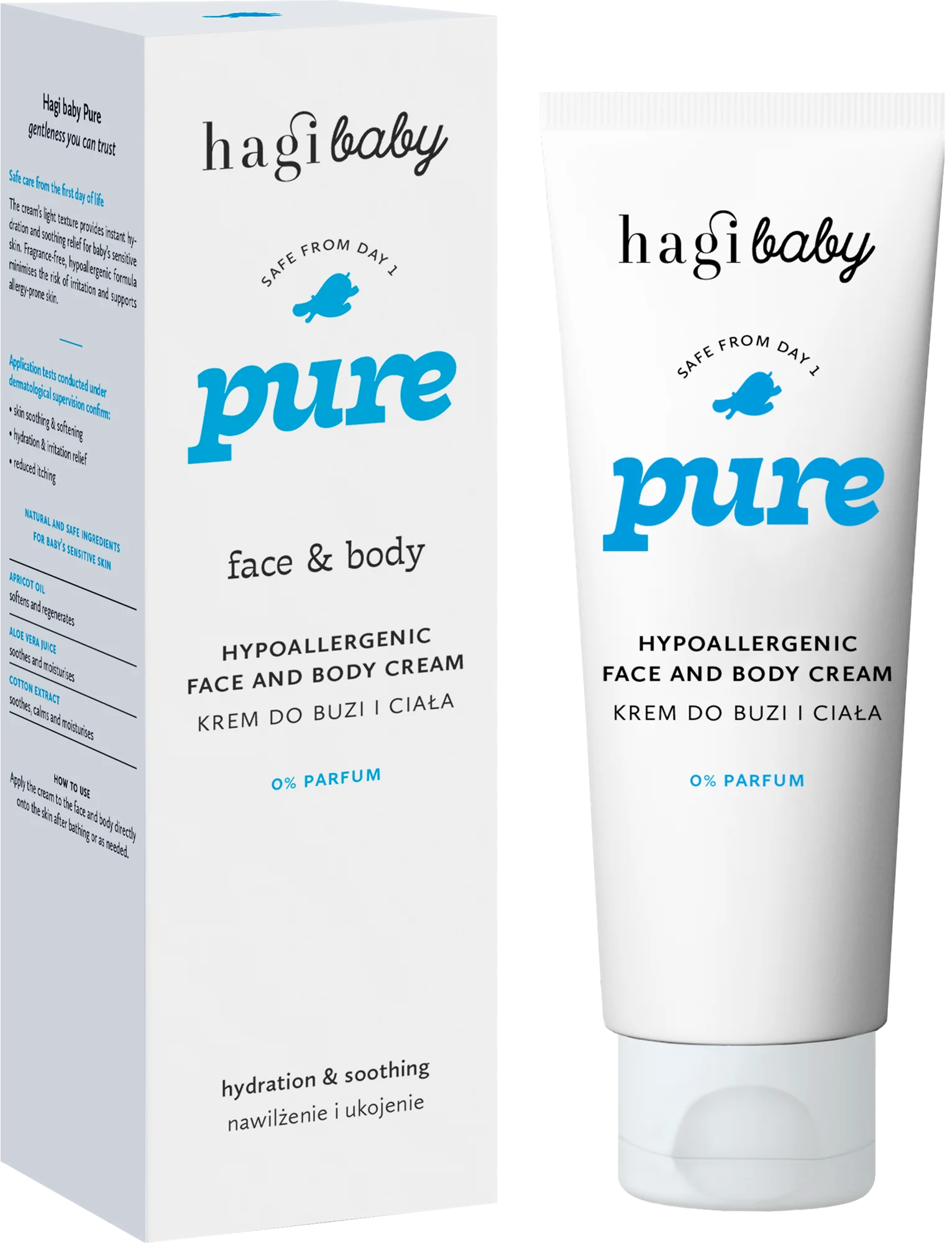 Hagi Baby Pure hipoalergiczny krem do buzi i ciała, 75 ml