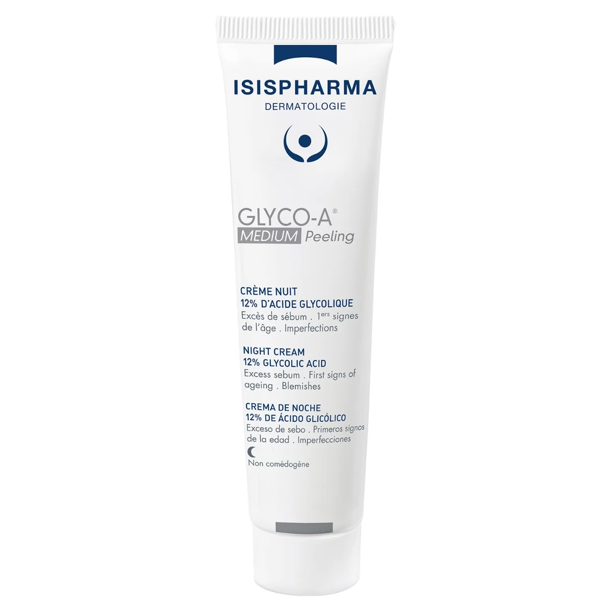 Isispharma Glyco-A Medium Peeling Krem na noc z 12% kwasem glikolowym, 30 ml
