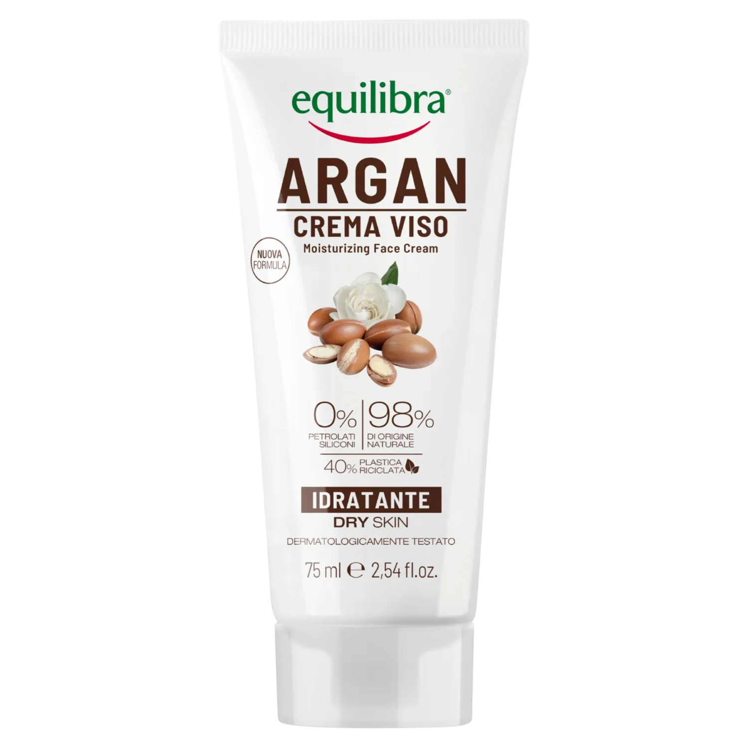 Equilibra Argan arganowy nawilżający krem do twarzy, 75 ml