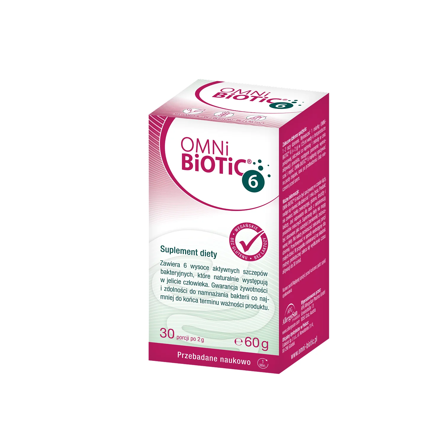 OMNi-BiOTiC® 6 suplement diety, proszek w słoiku, 60 g