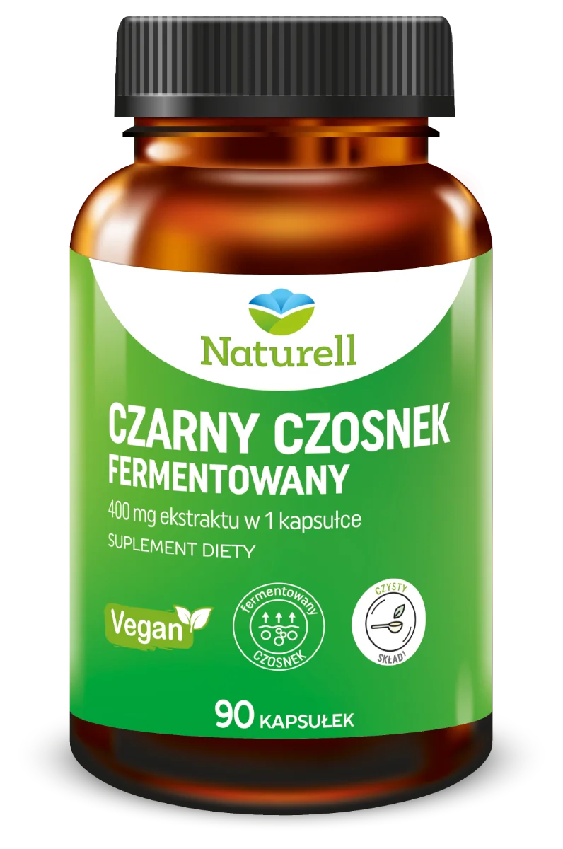 Naturell Czarny Czosnek Fermentowany 90 kapsułek