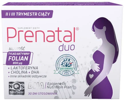 Prenatal Duo 60 kapsułek żelowych + 30 tabletek Prenatal Duo 60 kapsułek żelowych + 30 tabletek