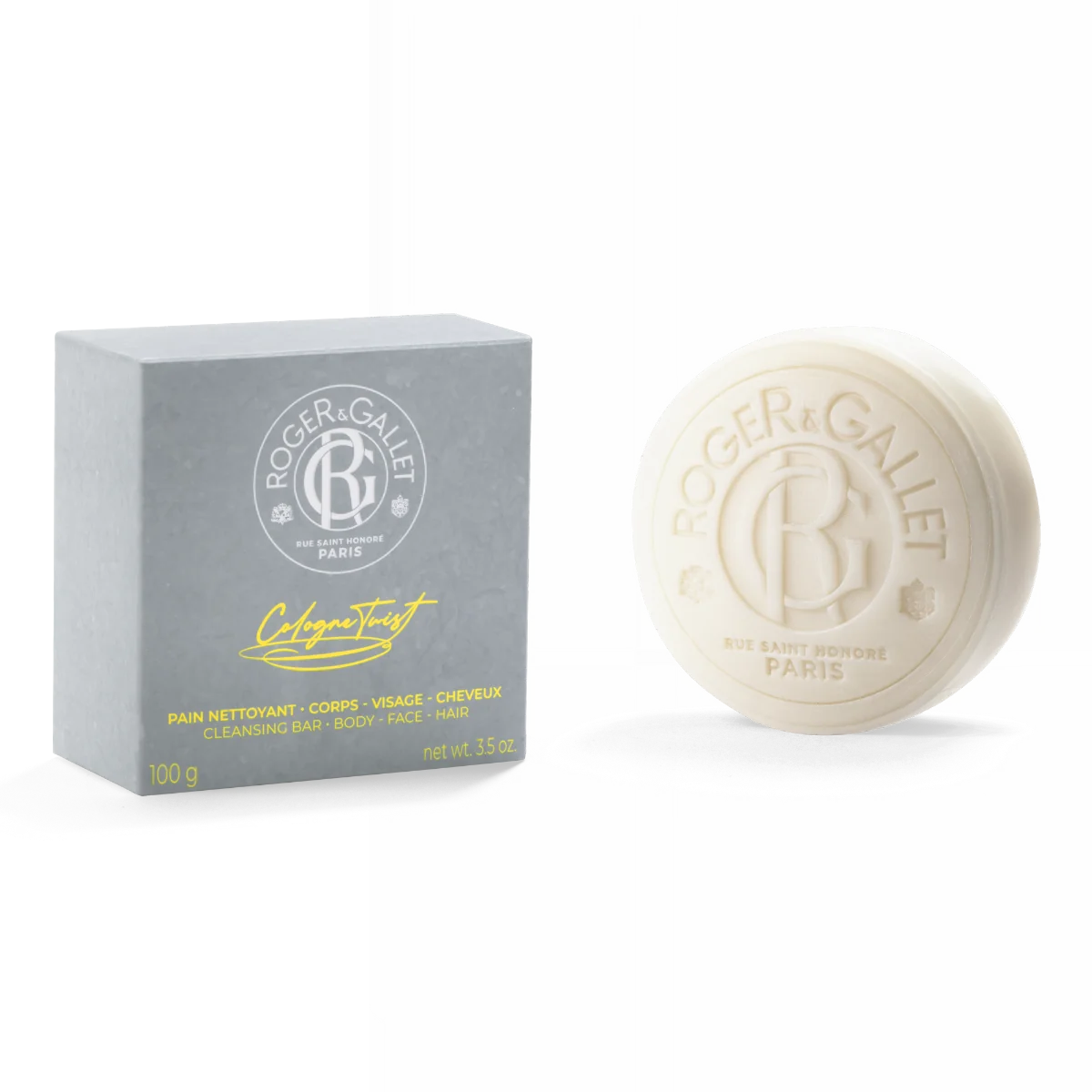Roger & Gallet Cologne Twist mydło do twarzy, ciała i włosów, 100 g