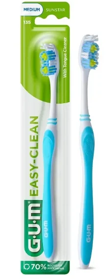 Sunstar Gum Easy-Clean szczoteczka do mycia zębów, 1 sztuka