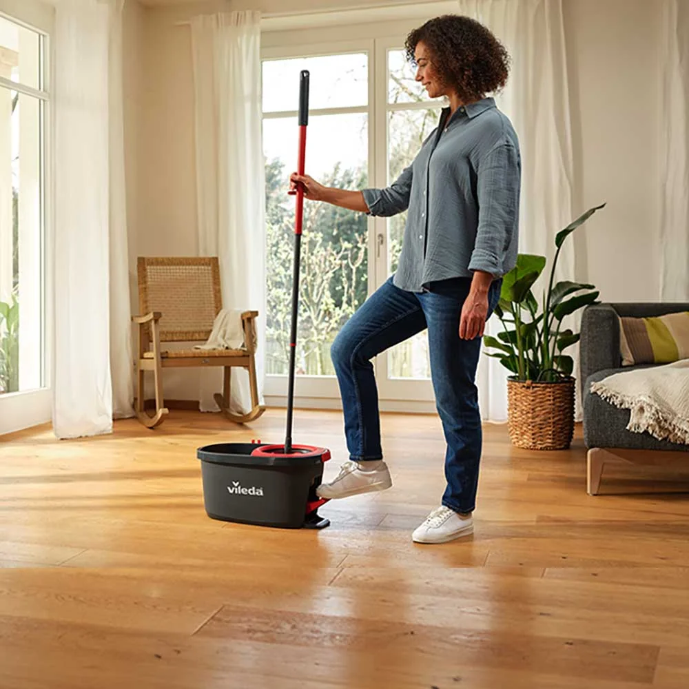 Vileda Turbo 3w1 Microfibre mop obrotowy z drążkiem + wiadro