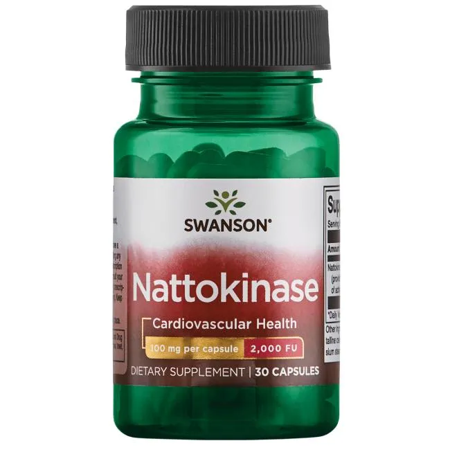 Swanson Nattokinaza, suplement diety, 30 kapsułek