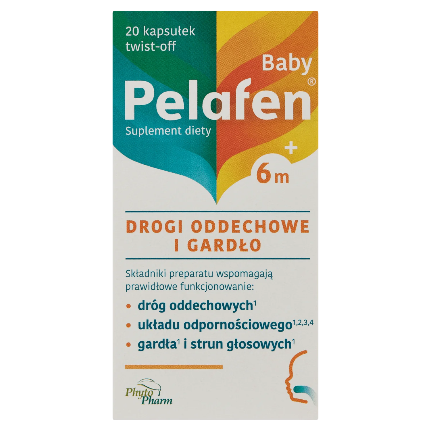 Pelafen Baby 6m+ 20 kapsułek twist-off