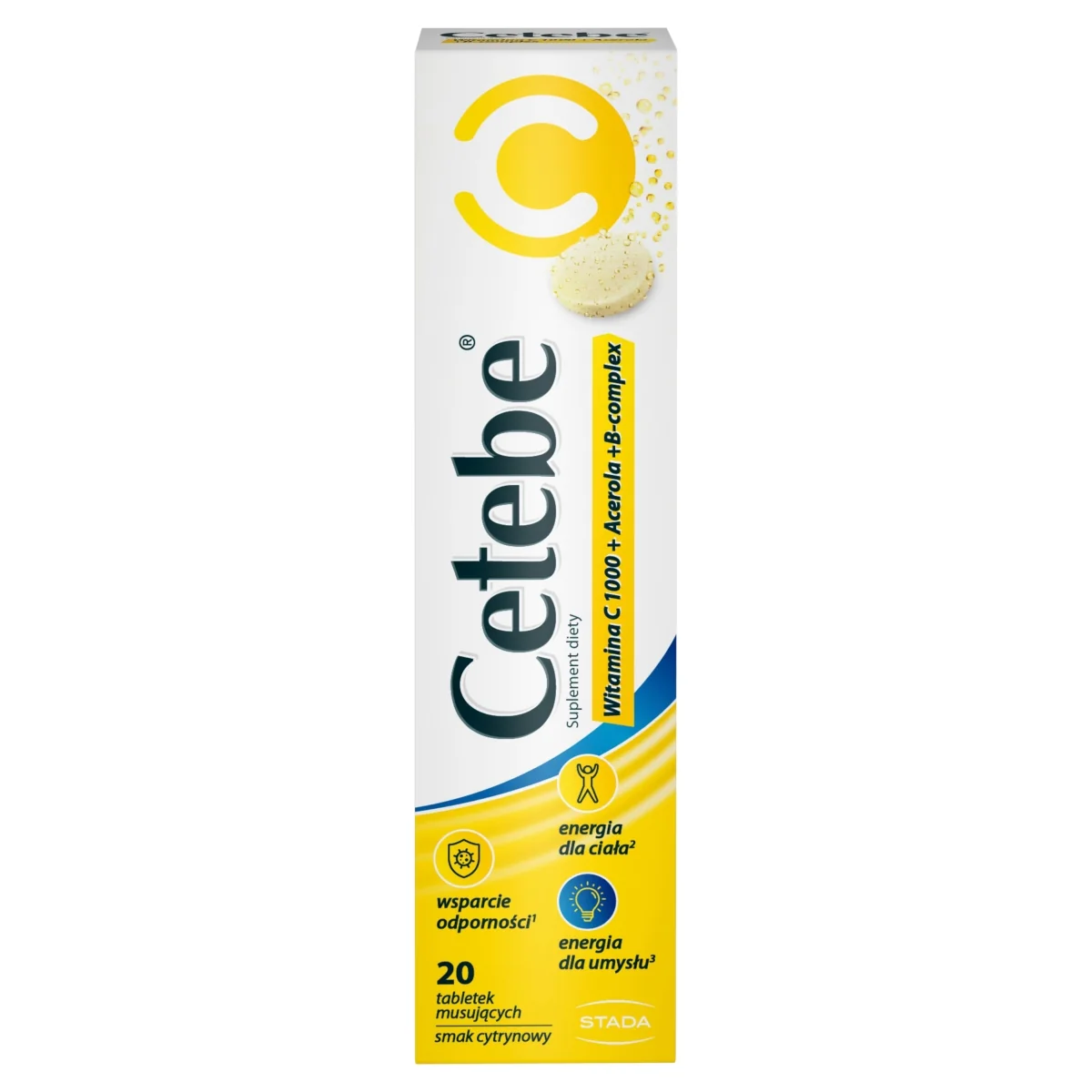 Cetebe Witamina C 1000 mg 20 tabletek musujących