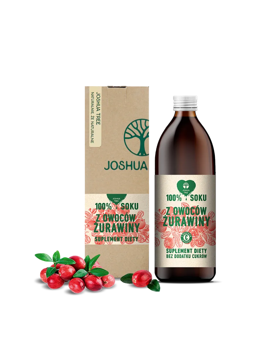 Joshua Tree, sok z żurawiny z dodatkiem witaminy C, suplement diety 1000ml