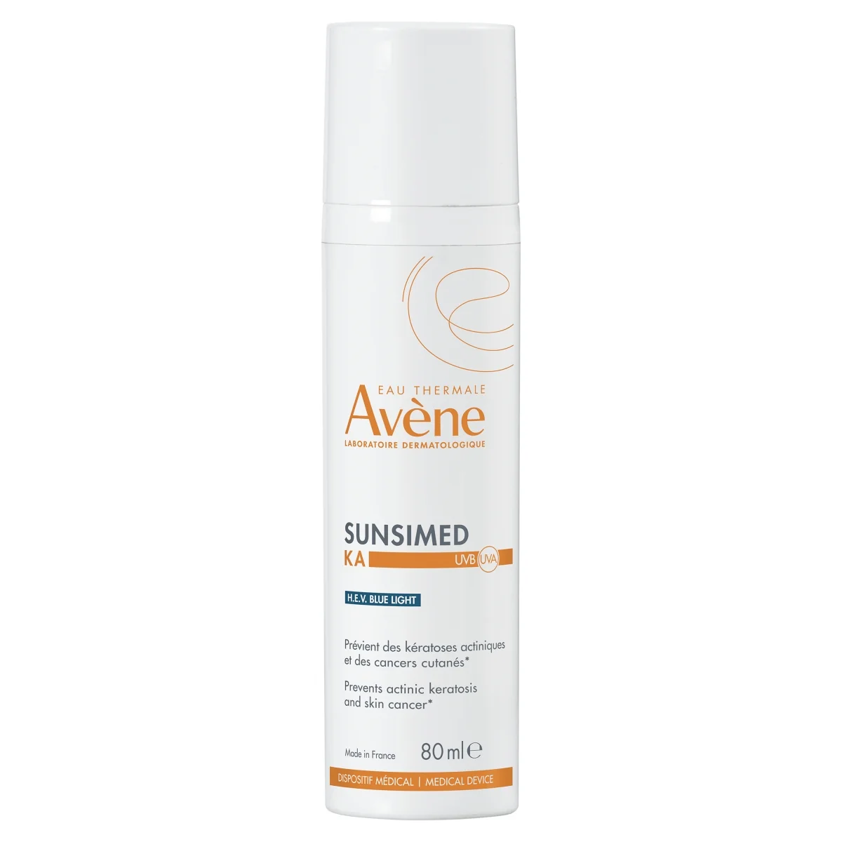 Avène Sunsimed KA H.E.V Blue Light krem przeciwsłoneczny do twarzy SPF 50+, 80 ml