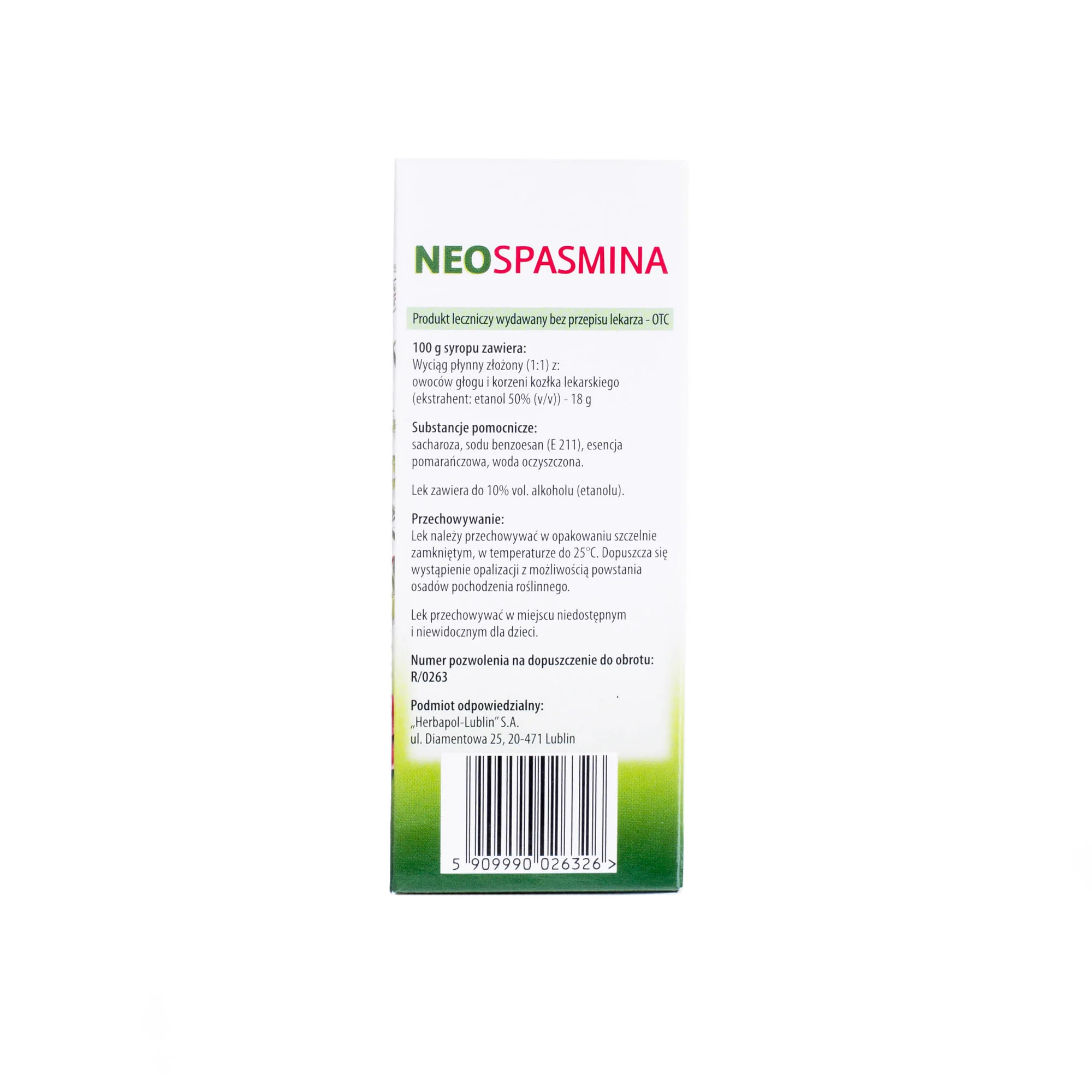 Neospasmina syrop, 119 ml